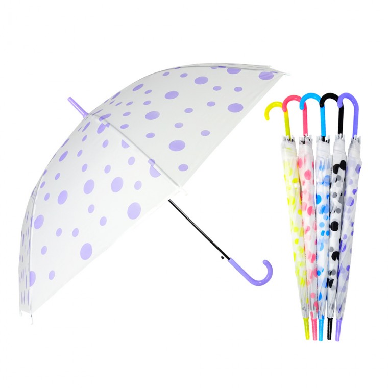 Dmm (잡동산이) 우산/땡땡이 투명비닐우산(1P)/판촉/아동