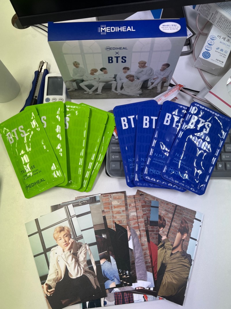 BTS 마스크팩 (포토카드 패키지) 한정판매