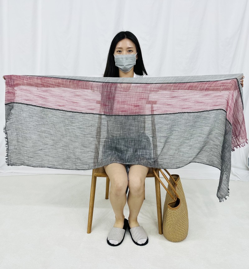 파스텔 린넨 스카프